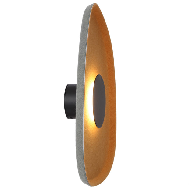 RAXA 5W LED 3000K Black and Orange Felt Acoustic Wall Light