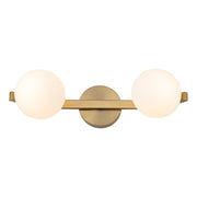 Rayna 2 Light Gold with Opall Balls G9 IP44 Wall Light