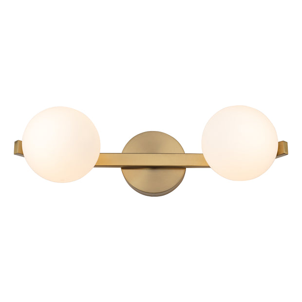Rayna 2 Light Gold with Opall Balls G9 IP44 Wall Light
