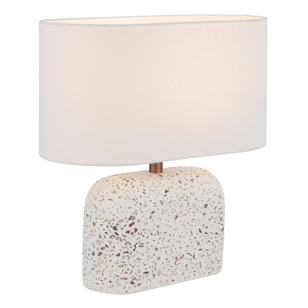 Reano White Terrazzo Table Lamp