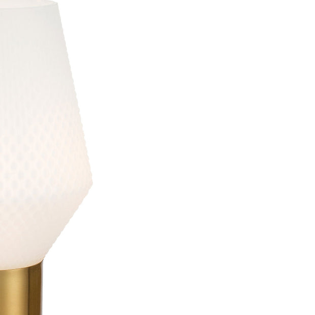 Rene Table Lamp Opal and Antique Gold