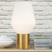 Rene Table Lamp Opal and Antique Gold