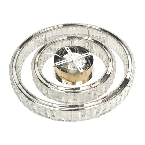 Rias 70w CCT Dim LED 2 Tier Pendant Gold with Remote