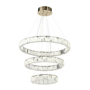 Rias 150w CCT Dim LED 3 Tier Pendant Gold with Remote