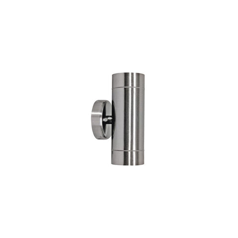 RIVA 8w 3000K GU10 Stainless Steel Up and Down IP44 Wall Light