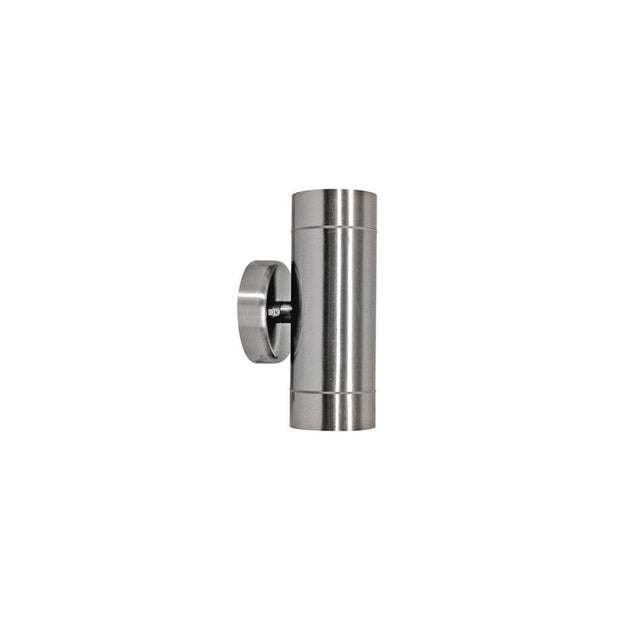 RIVA 8w 3000K GU10 Stainless Steel Up and Down IP44 Wall Light
