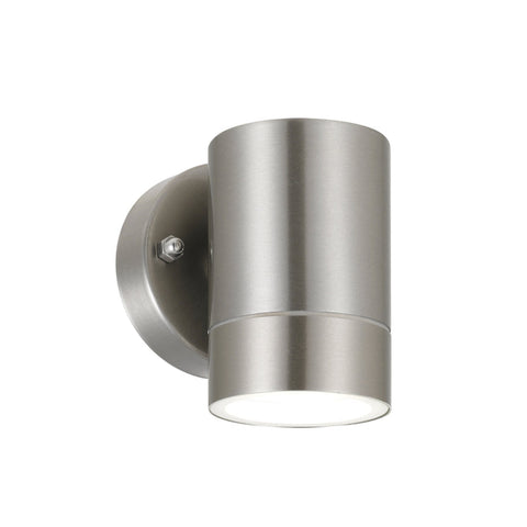 RIVA 4w 3000K GU10 Stainless Steel Down Only IP44 Wall Light