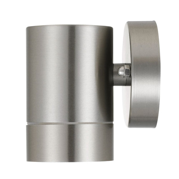 RIVA 4w 3000K GU10 Stainless Steel Down Only IP44 Wall Light