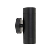 RIVA 8w 3000K GU10 Black Up and Down IP44 Wall Light