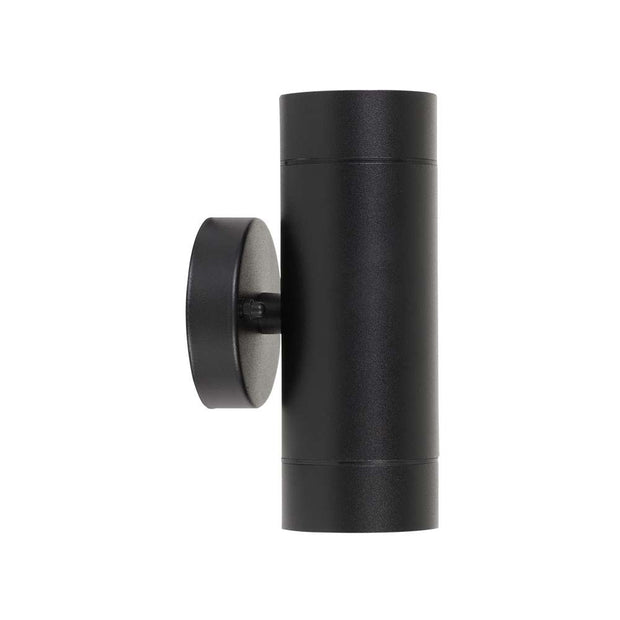 RIVA 8w 3000K GU10 Black Up and Down IP44 Wall Light