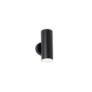 RIVA 8w 3000K GU10 Black Up and Down IP44 Wall Light
