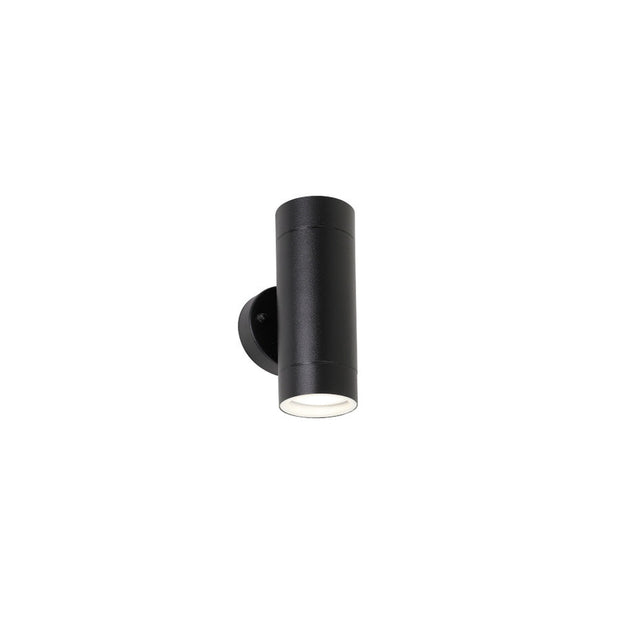 RIVA 8w 3000K GU10 Black Up and Down IP44 Wall Light