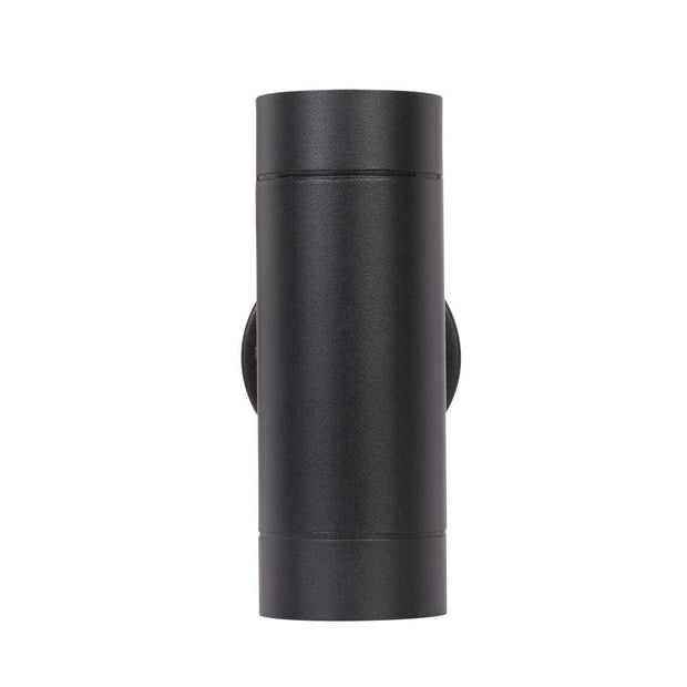 RIVA 8w 3000K GU10 Black Up and Down IP44 Wall Light