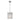 Riviera 1 Light Chrome with Clear Ice Glass Panels E27 Pendant
