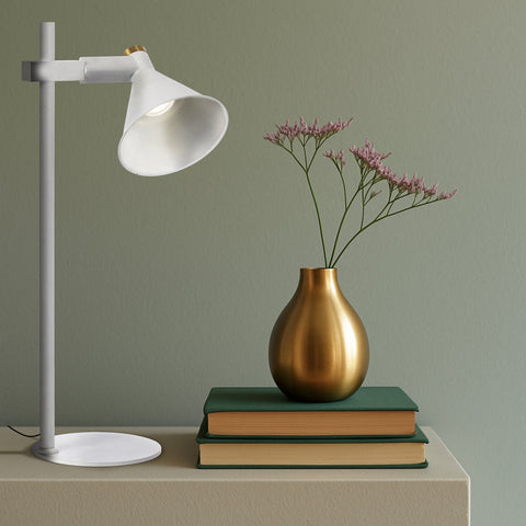 Rosner Table Lamp White Sand