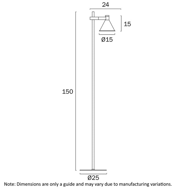 Rosner Floor Lamp White Sand