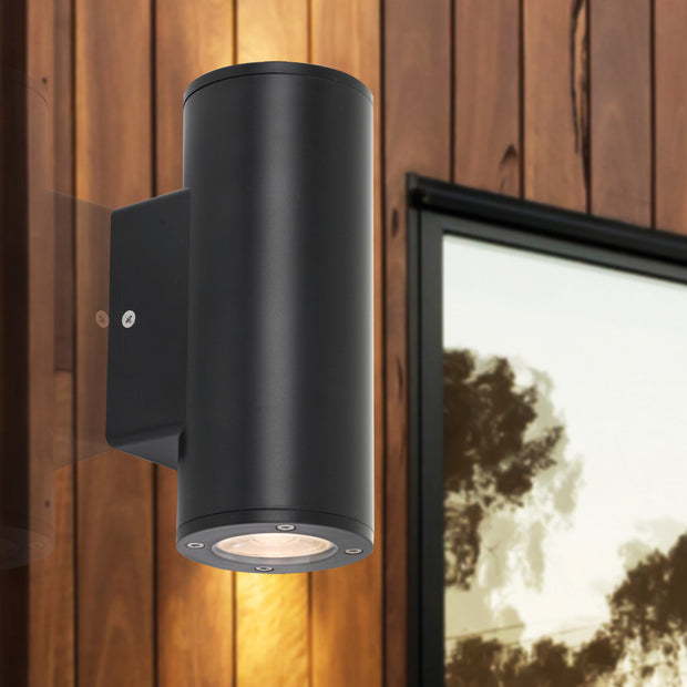 RVIN Black GU10 IP54 Up and Down Light