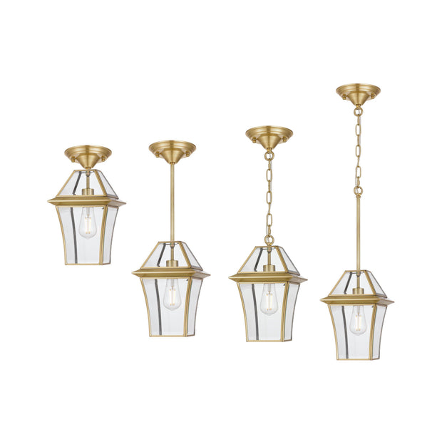 Rye 20 Solid Brass Small Pendant
