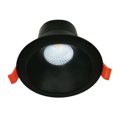 Rex 9W Tricolour LED Downlight Matt Black