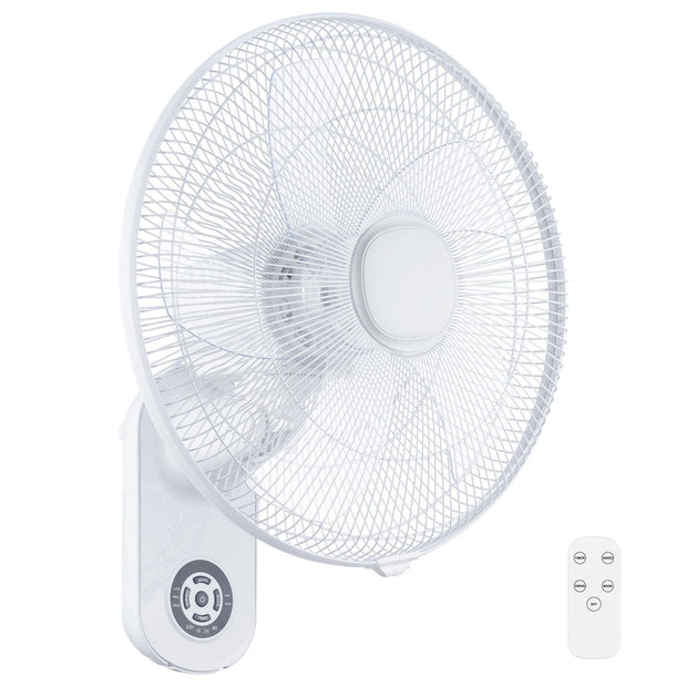 Rider 40cm Wall Fan White with Remote Control