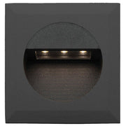 Rye 1.2W LED Square Steplight Black