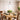 Samona 8LT Pendant Light - Antique Gold/Clear Sugar Glass E14