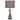 Satillo E27 Table Lamp Grey with Antique Gold