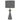 Satillo E27 Table Lamp Grey with Antique Gold
