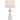 Satillo E27 Table Lamp White with Antique Gold