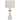 Satillo E27 Table Lamp White with Antique Gold