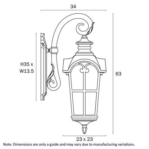 Shelton IP44 Exterior Wall Light White Sand