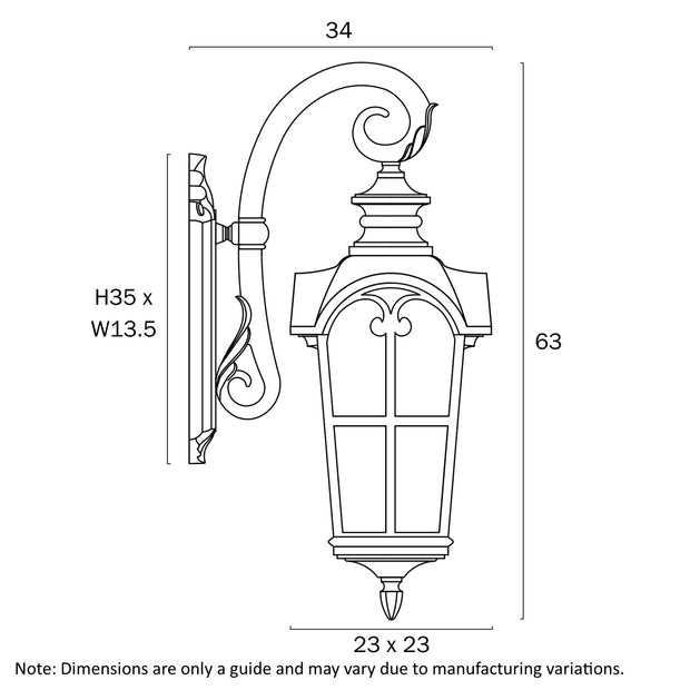 Shelton IP44 Exterior Wall Light White Sand