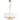 SHIRON 6 Light Brass with Ivory Shade E14 70cm Pendant
