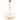SHIRON 6 Light Brass with Ivory Shade E14 70cm Pendant