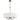SHIRON 6 Light Nickel with Ivory Shade E14 70cm Pendant