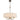 SHIRON 6 Light Nickel with Ivory Shade E14 70cm Pendant