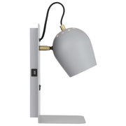 Shyn Wall Light with Switch Grey with Antique Brass