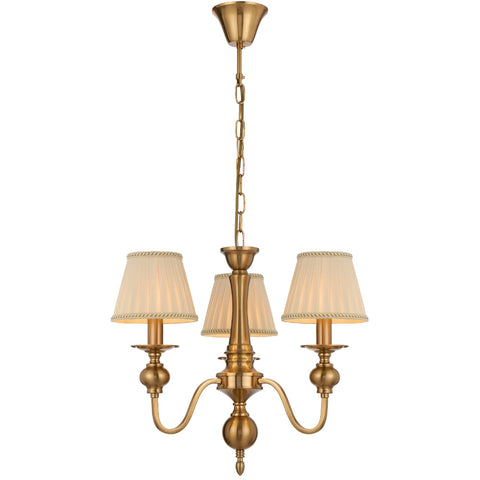 Siedel 3lt Pendant Copper with Cream Shades