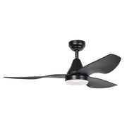 Simplicity Fan DC 45 Inch Matt Black with 18W LED 3CCT