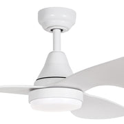 Simplicity Fan DC 45 Inch Matt White with 18W LED 3CCT