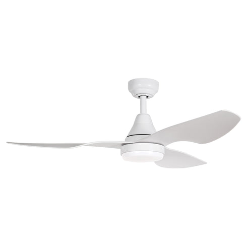 Simplicity Fan DC 45 Inch Matt White with 18W LED 3CCT