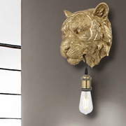 Simba Wall Light with Switch Shiny Gold