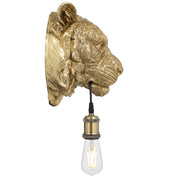 Simba Wall Light with Switch Shiny Gold