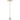 SISBY 14w LED 3000K Plated Matt Brass with White Marble Base Floor Lamp