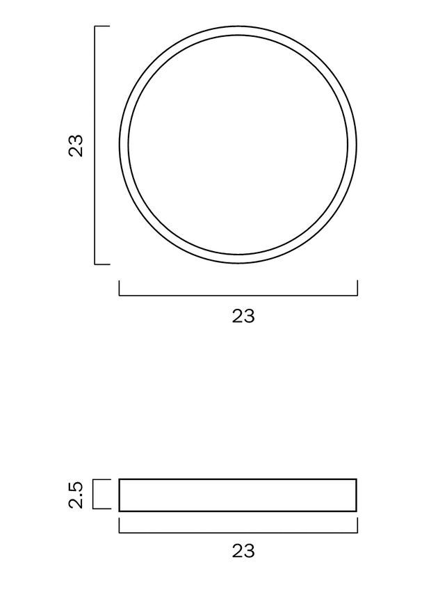 SKY 18w LED CCT Triac Dimmable White Trim IP44 23cm Oyster