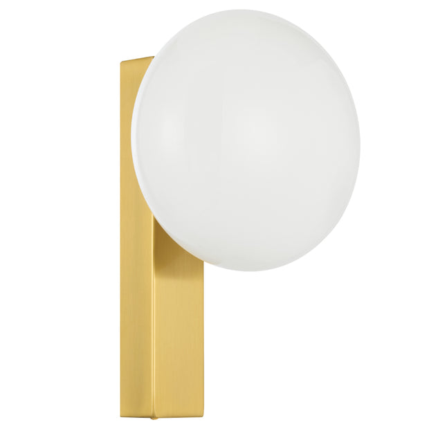 Skyla Touch Wall Light Antique Gold and Opal (Globe Included)