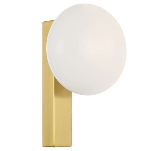 Skyla Touch Wall Light Antique Gold and Opal (Globe Included)