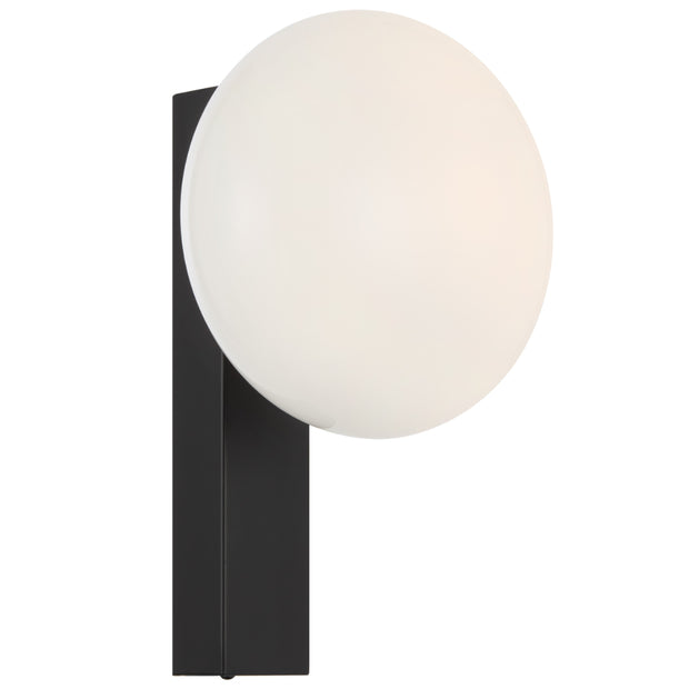 Skyla Touch Wall Light Antique Black and Opal (Globe Included)