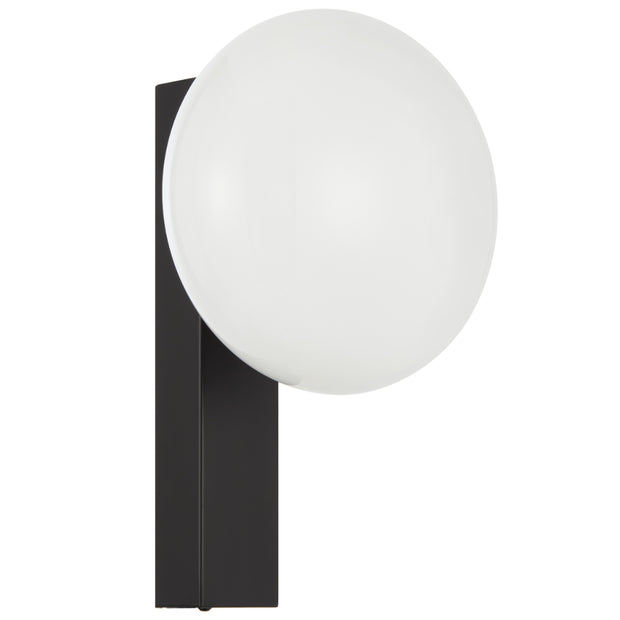 Skyla Touch Wall Light Antique Black and Opal (Globe Included)