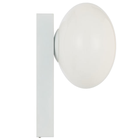 Skyla Touch Wall Light Antique White and Opal (Globe Included)